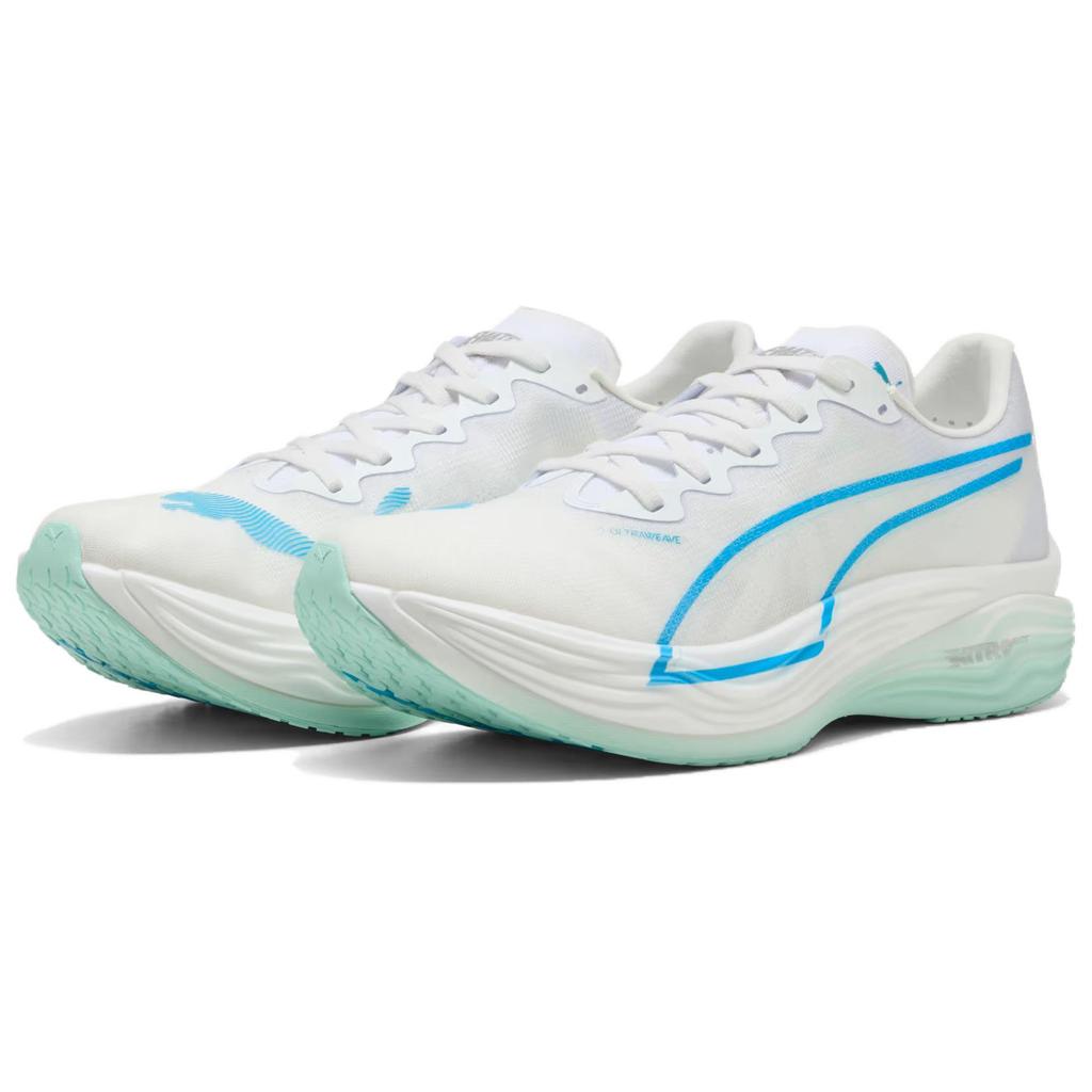 Puma Deviate Nitro Elite 3 Versatile Comfortable Durable Support Low-Top Casual Running Shoes Men sneaker White Blue 309809-08