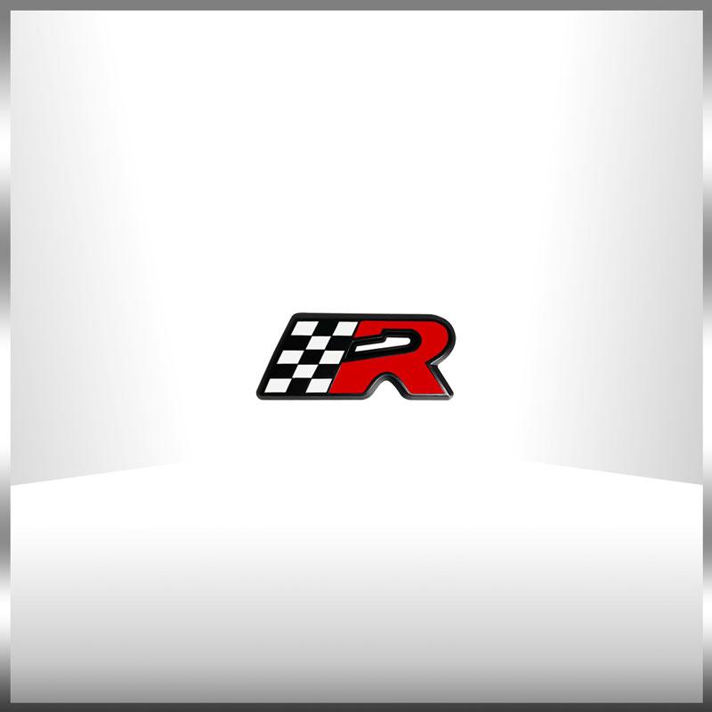 Car 3D Metal Sticker Race 300 Flag Emblem Front Grille Sticker Fender Side Badge Decal For Seat Cupra Leon Altea Ibiza Fiat 500 E6