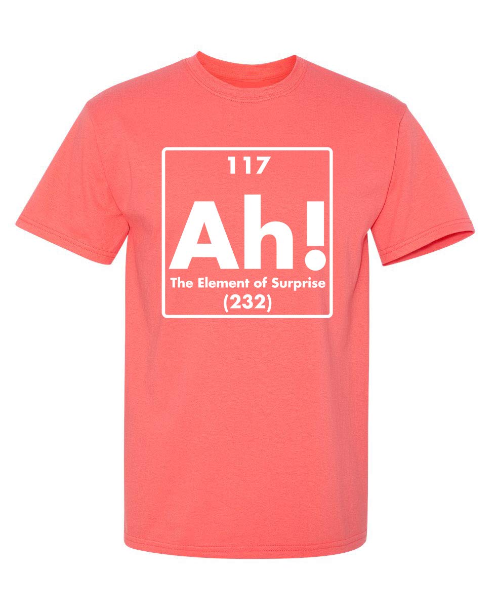 Ah The Element of Surprise  Mens Graphic TShirts Funny  Cool Graphic Tees Men Vintage  Novelty Sarcastic Funny T Shirt S
