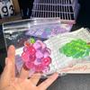 Ultra Transparent and High Aesthetic Crystal Grape Squeezing and Relaxing Toy Pendant, Purple Grape Office Venting Toy