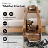 Tabletop Water Fountain for Home Decor (48cm) LED Lights | Waterfall Fountains for Living Room, Garden, Office, Reception,Tabletop