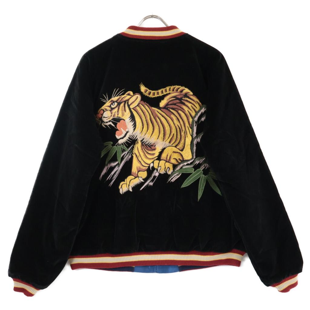 TOYO ENTERPRISE [TT15664HY] Hinoya 75th Anniversary Reversible Velvet Souvenir Jacket XXL Black / blueUsed