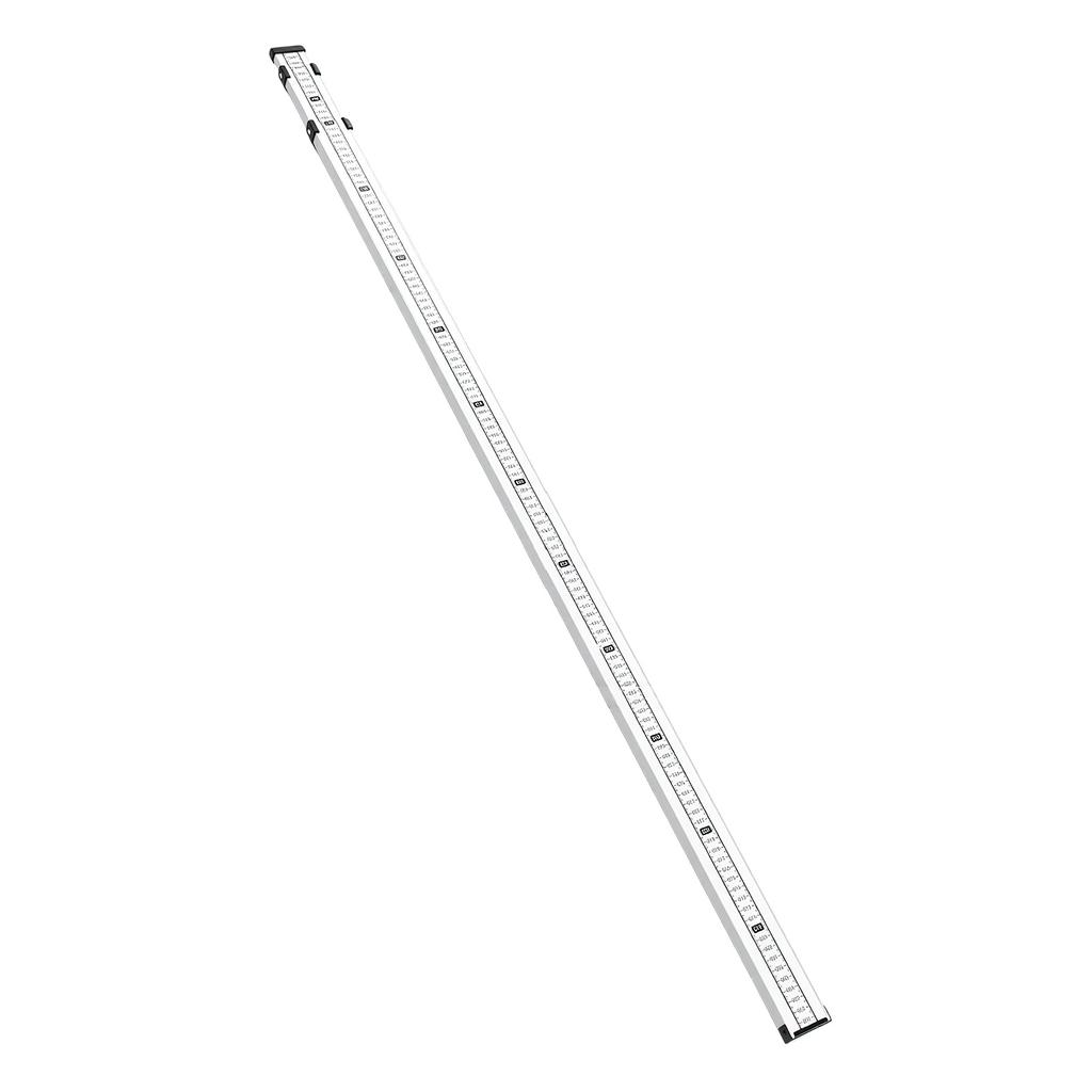 Grade Rod 1180 3000mm Dual Scale 3 Section Telescopic Leveling Rod with Bubble Level and Lock Button for Construction