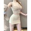 Simple solid color A-shaped skirt slim-fitting summer high-waisted hip skirt skirt skirt