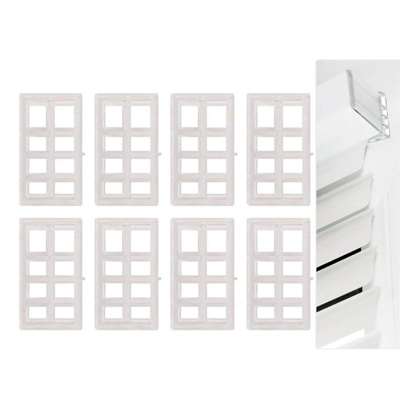 8lots High Transparency Plastic Curtain Spacers Block Window Blind Spacers Protects From Wall Damage