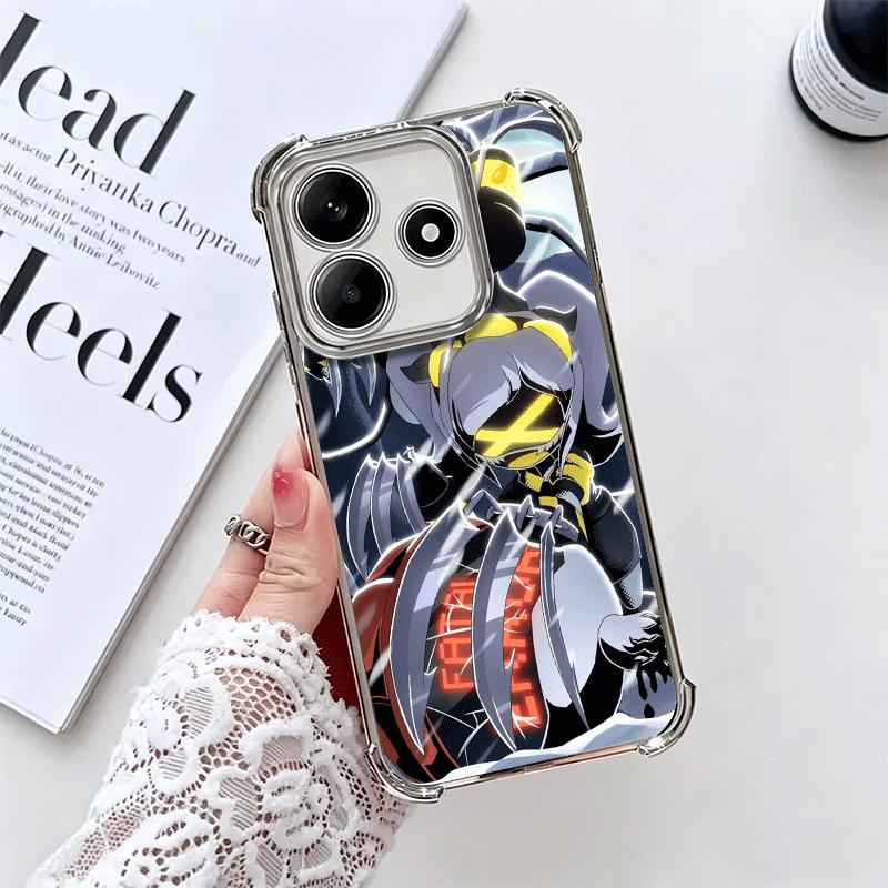 M-Murder D-Drones Game Plating Phone Case For Xiaomi Redmi Note 14 15 Pro Plus 13 12 11 11S 11T 10 9S 9 5G Anti-Fall Airabag Cov