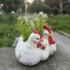 Three Chicken Statues Courtyard Farmhouse Kitchen Decoration Animal Statues Resin Handicrafts