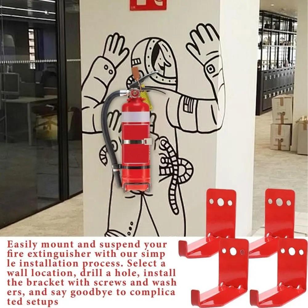 4 Set Heavy Duty Bracket Space-Saving Metal Construction Hanger with Screws Fork Slot 2.5CM Tool Storage Hook Cabinet