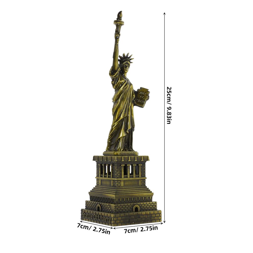 Statua della Libertà Americana Lega di Bronzo 18 cm Ornamento Decorativo Casa Matrimonio Ufficio Festa Souvenir Statua Decorativa USA