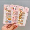 5pcs/set Baby Hairpin Cute Cartoon Animal Hair Clip for Kid Girl Fashion Bang Side Clip for Children Hair Accessories