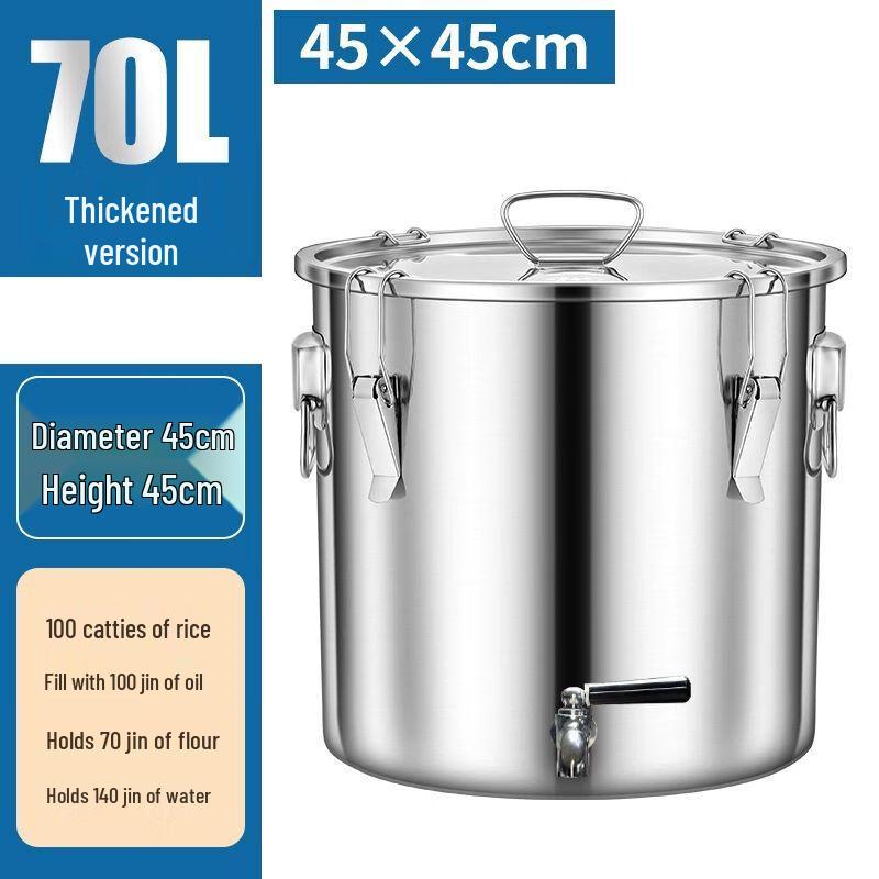 Yilimeng Stainless Steel Multi-purpose Storage Bucket with Lid