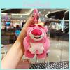 Adorable Plush Strawberry Bear Keychain For Backpack Accessory Gift Cute Design