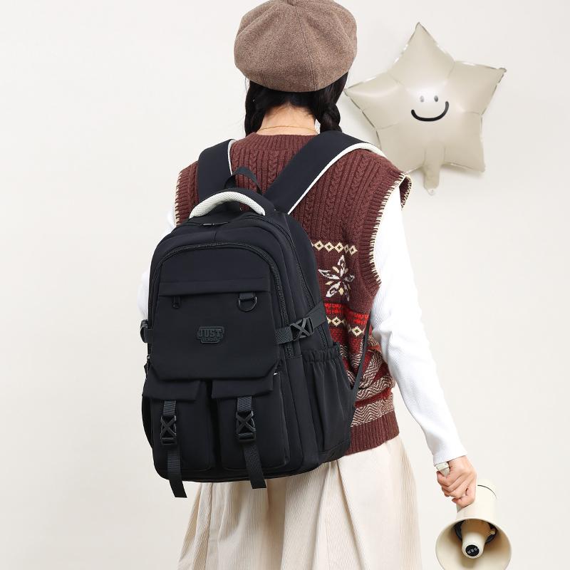 Μονοχρωμο Πολυλειτουργικό Σακίδιο Πλάτης Μεγάλης Χωρητικότητας Μαθητική Τσάντα Σχολείου