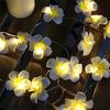 Christmas Decorations 6M 40LEDs Simulation Egg Flower String Lights Battery Powered Creative Garland Party Wedding Fairy Lights