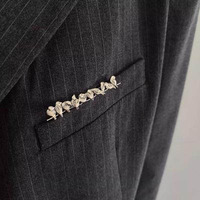 Birds Brooch Pin Cute Animal Jewelry Fashion Collar Badge Brooch for Sweater Dress Coat