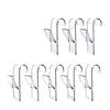 Clear Adhesive Holders Pack Of 8 For Hanging Towels Clothes And Decorations In Any Room