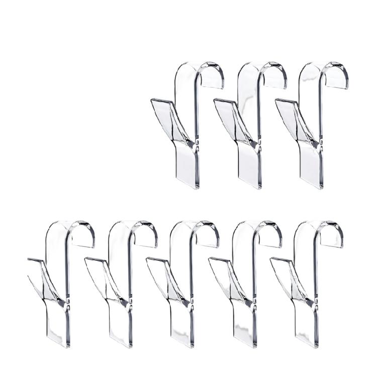 

Clear Adhesive Holders Pack Of 8 For Hanging Towels Clothes And Decorations In Any Room 1