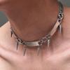 Titanium Steel Rivet Choker For Man Woman Punk Metal Collar Necklace Luxury Hip Hop Jewelry Street Unisex Accessories