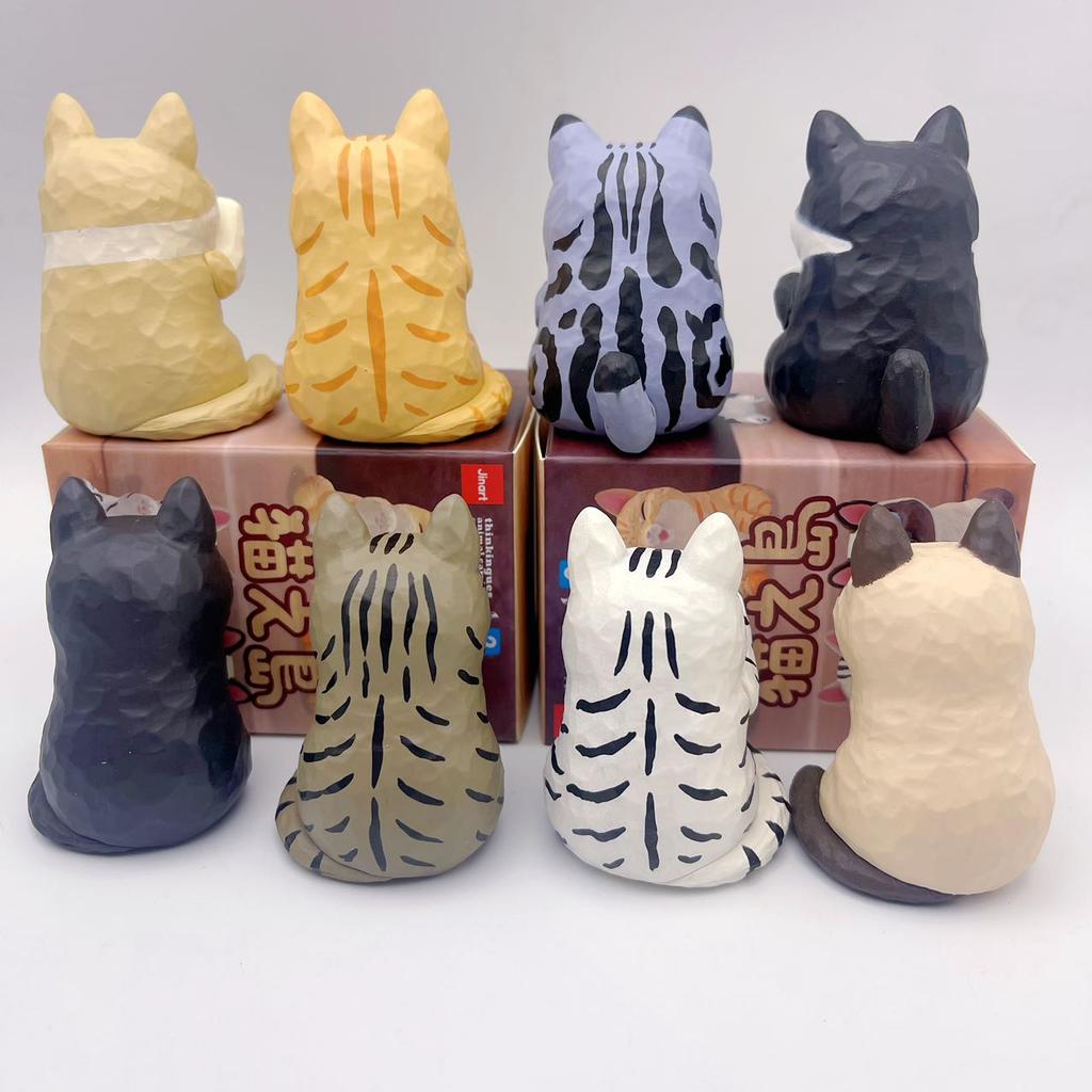 Jinart L'Isola dei Gatti Portachiavi Ciondolo Gatto Cartone Animato Carino Giocattolo Ornamenti Regalo Creativo per Auto