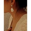 5A Bus Natural Freshwater Baroque Pearl Earrings Broken Silver Aurora 925 Silver Needle Gilded French Minority