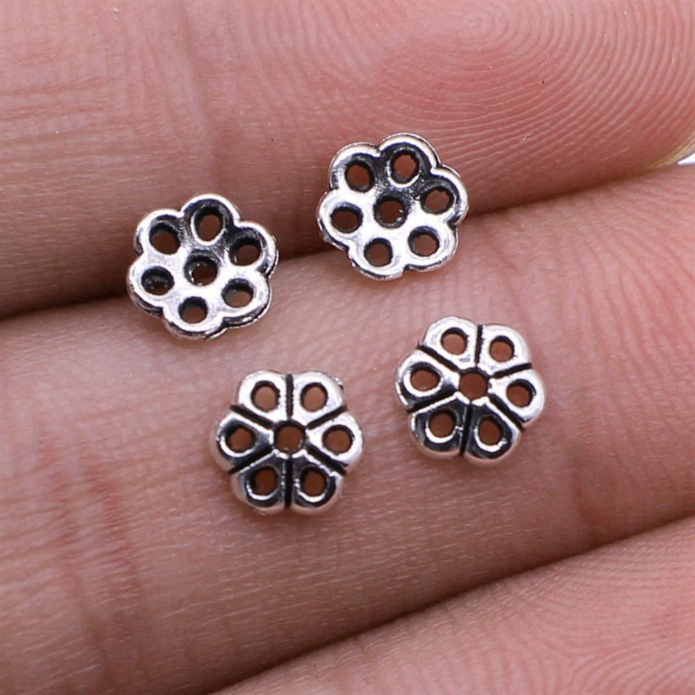 

Мини-торовые бусины-разделители Аксессуары Части Женские украшения Творческие предметы A08-100pcs-6x6mm