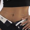Sexy Body Waist Chain Jewelry For Women Vintage Minimalism Crystal Belly Belt Chain Bohemia Spring Summer Beach Vacation Bijoux