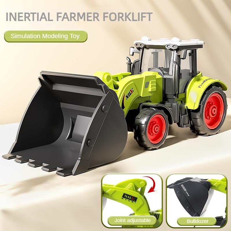 Kids Inertia Farm Vehicle Toy Set - Realistic New Harvester & Agricultural Truck Toys for Toddlers