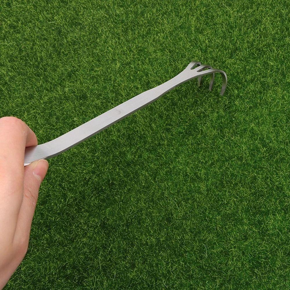 Mini Bonsai Tweezers 2-in-1 Gardening Rake Stainless Steel Root Rake  Loosen Soil