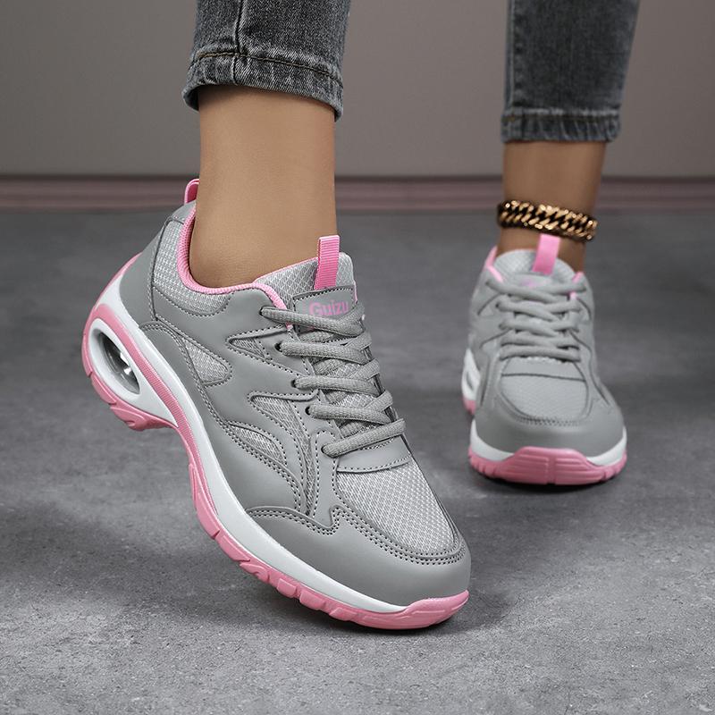 2025 New Comfortable Casual Breathable Mesh Cushion Height Increasing Running Shoes with Non-Slip Soft Sole 35-42 Sports Shoes