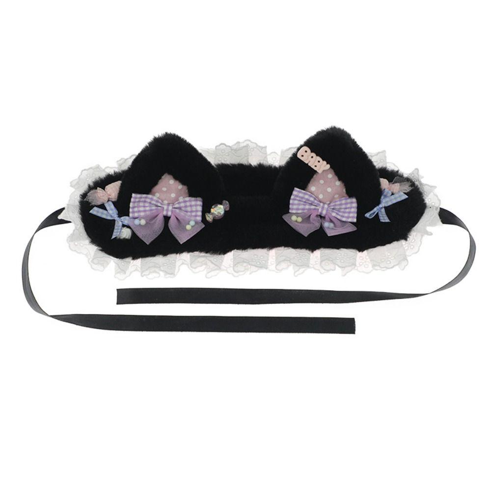Lace Bear Ear Hair Band Bow Lolita Bandeau Cute Cat Ears Headband Lolita Accessories