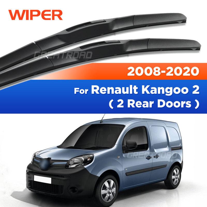 For Renault Kangoo 2 (2 Rear Doors) 2008- 2009 2010 2011 Wiper Front Wiper Blades Windshield Windscreen Window Brush 22 +22