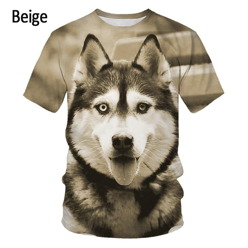 German Shepherd Dog T Shirt 3D Cute Doggy Printed Funny Puppy