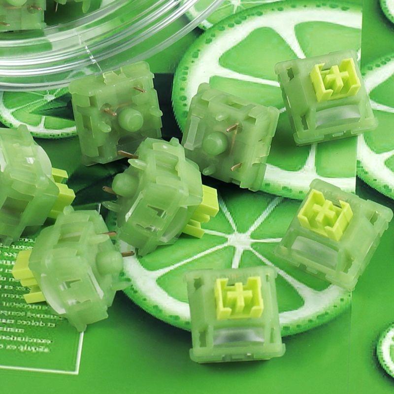 10Pcs Outemu Silent Switch Peach V3 Switch Mute Lemon Switches Hot Swap Quiet Mechanical Keyboard Linear Tactile 5Pin Pom