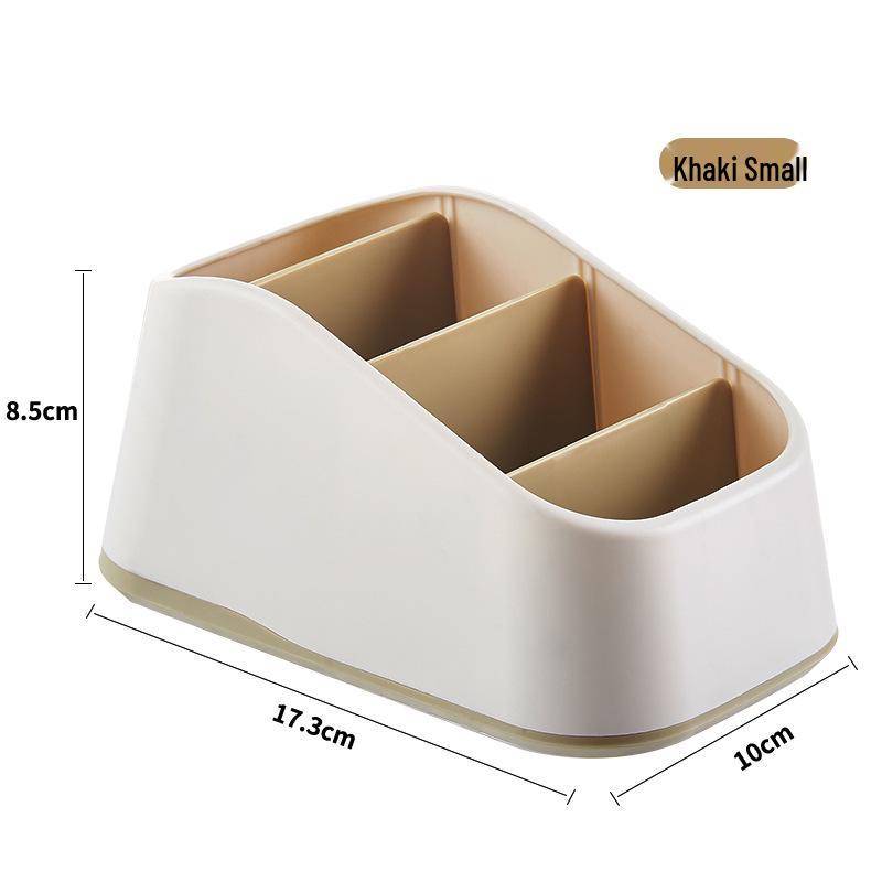Desktop Stationery Organizer with Compartments for Markers, Paper Clips, Staples, Erasers, and Charging Cables