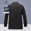 Qipilang Men's Mid-Length Casual Teflon Trench Coat