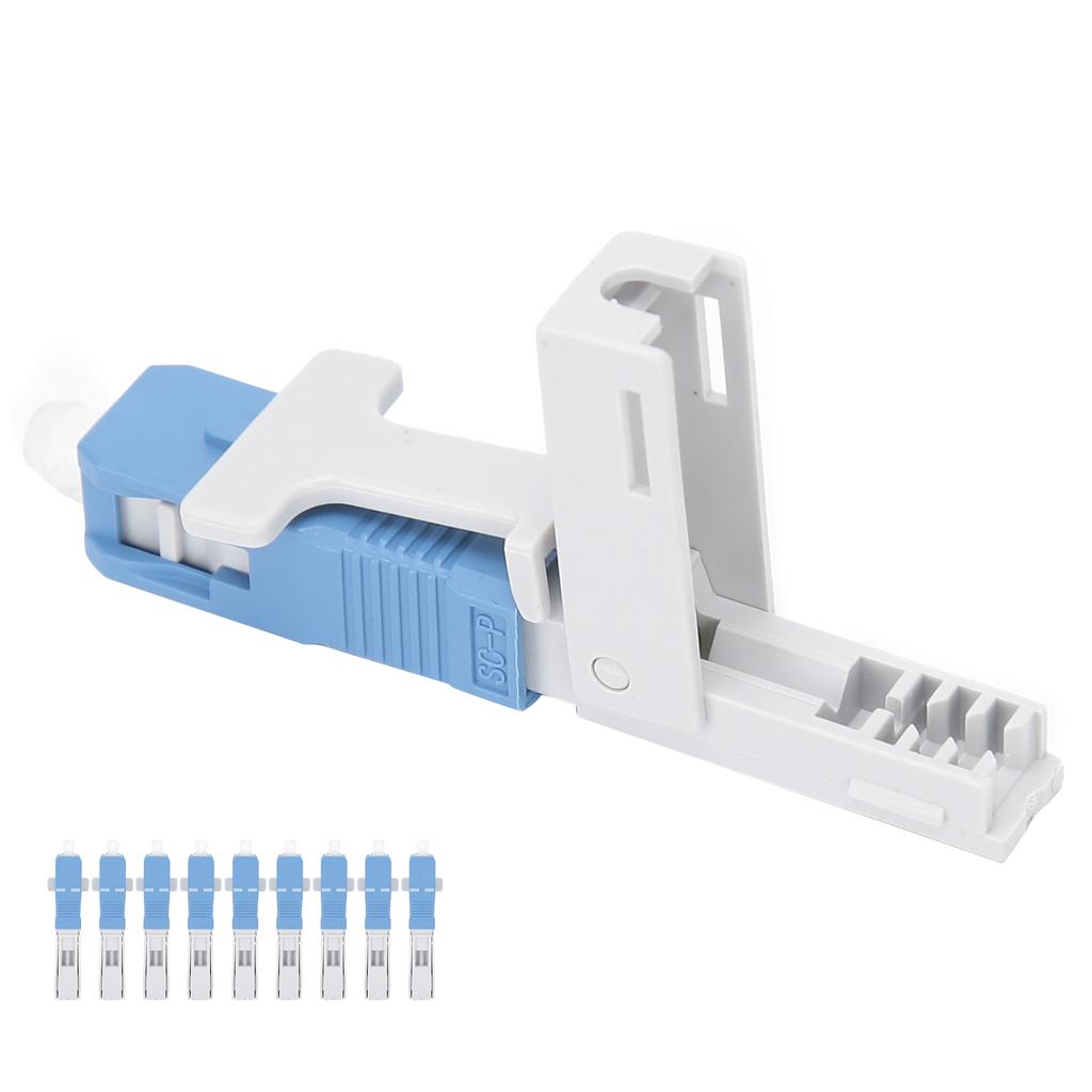 10Pcs Fiber Optic Quick Connector Embedded Type SCUPC Cold Optical Fast Connecting
