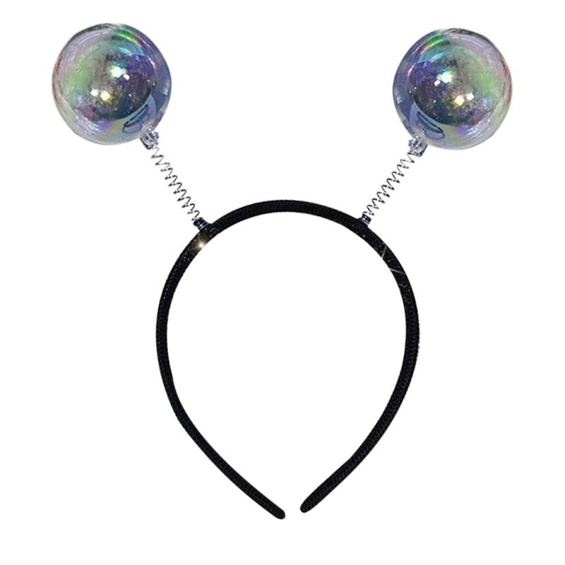 

Elastic Spring Ball Hairband For Women And Girls NonSlip Comfortable Hairhoop Daily Use and Christmas Hair Accessory прозорий
