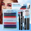 Diy Single Cluster Of Hot Melt False Eyelashes Simulation Natural Thick Self-Grafting Color Eyelashes