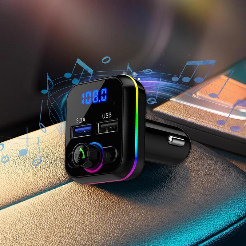Car Wireless FM Transmitter FM Transmitter Wireless Music Adapter Mp3 Music Player USB Car Charger Fast Charging Radio