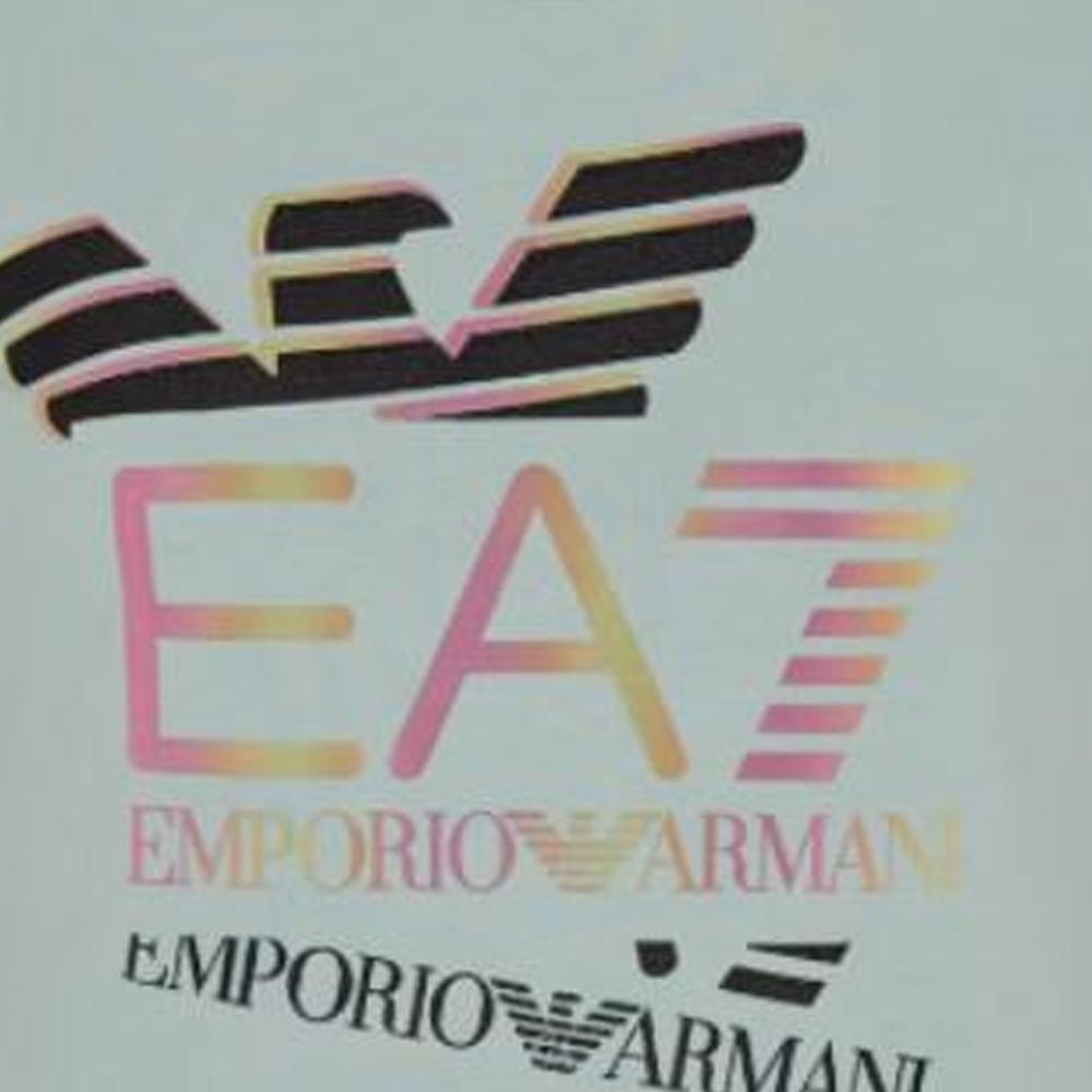 Emporio Armani EA7 Round Neck Letter Print Short Sleeve T-Shirt Women tops Green 7W000182-AF10373-U9024