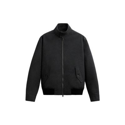 Unifarbene Lässige Modejacke Herrenjacken Grau Blau 06861390055-33