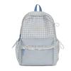Schoolbag Casual Versatile Plaid Polka Dot Lace Backpack Girl Heart Japanese Sweet Wind Student Party Backpack Girl