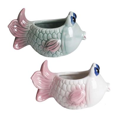 Fish Plant Pot Planter Entryway Desktop Party Fireplace Indoor Living Room