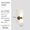 Lan Chen Nordic Double-Head Glass Wall Lamp for Living Room or Hallway