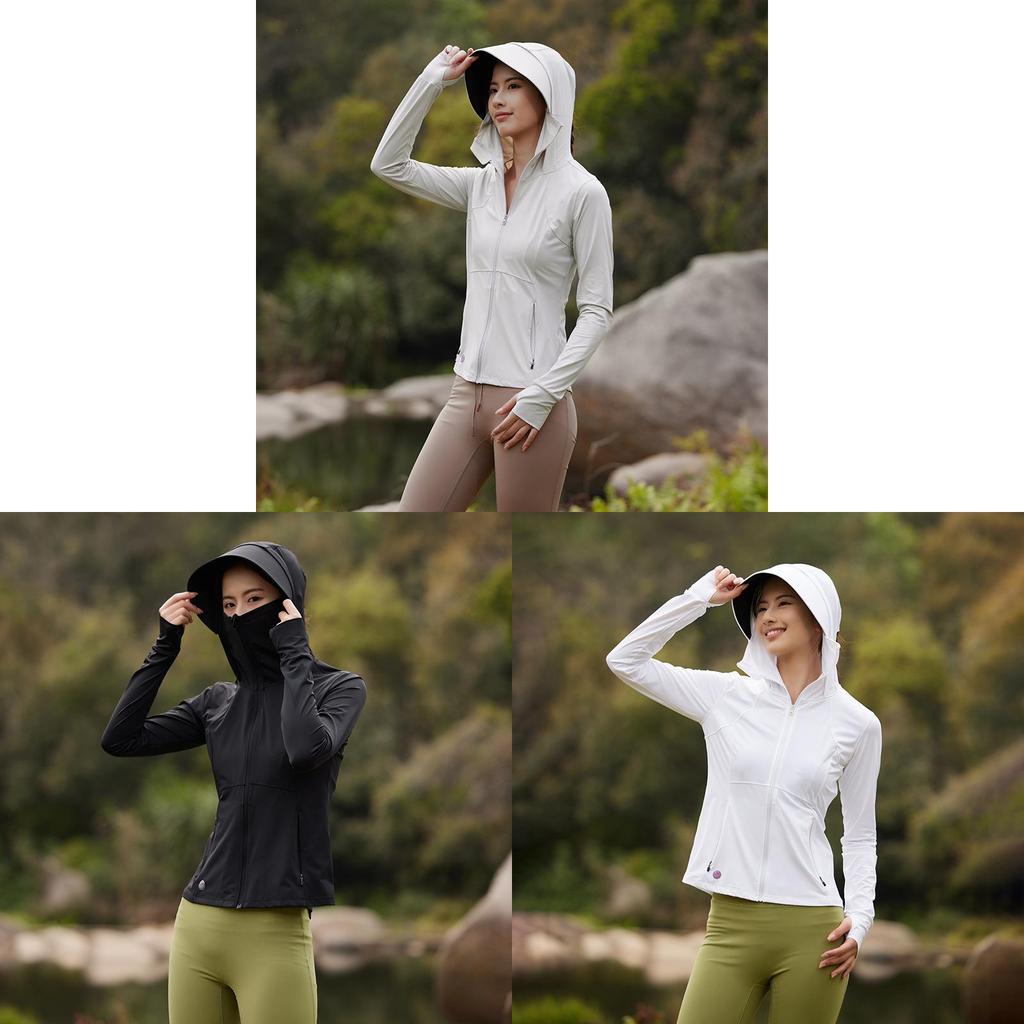 Outdoor Windbreaker For Women With Upf100 Sun Protection And Detachable Brim For Hiking And Travel