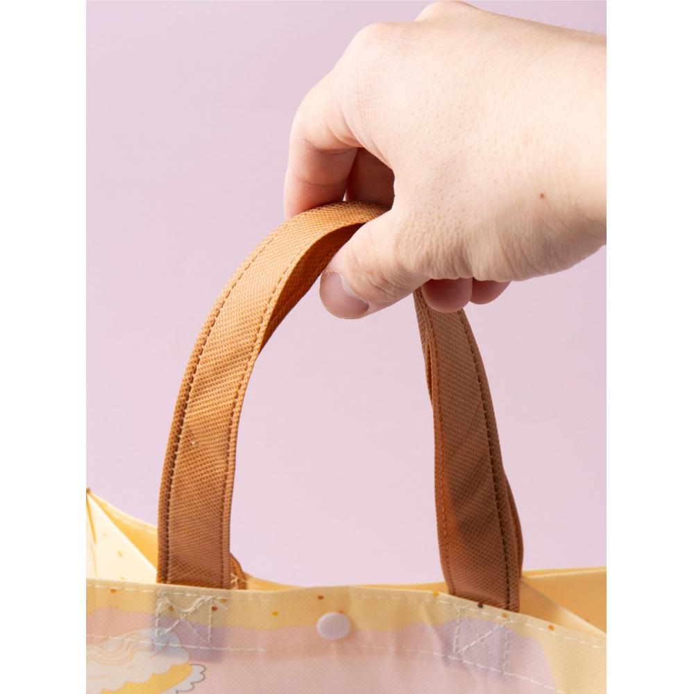 Nákupní taška Daiso s kachním zobákem, netkaná, potažená