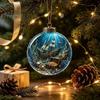 Acryl Ozeanleben Kollektion Weihnachtsbaumkugel Ornament, Klarer Meeres-Leuchtstern Fisch Feiertags-Tischdekoration zum Aufhängen für Weihnachtsbaum,