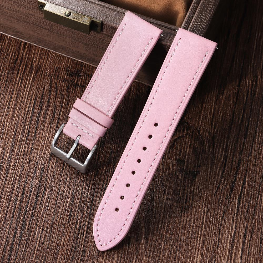 Cinturino per Orologio in Pelle di Mucca Marrone Premium con Rilascio Rapido 18mm 20mm 22mm 24mm Cinturini per Orologio in Vera Pelle Top Grain per Uomo Donna