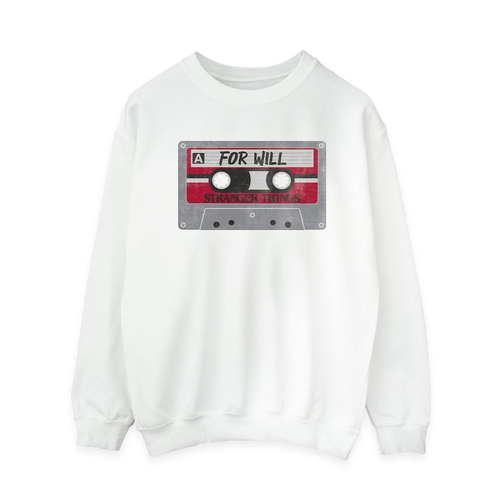 Netflix Womens/Ladies Stranger Things Cassette For Will Sweatshirt