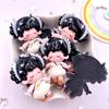 Resin Colorful Kawaii Prince Boy Princess Girl Flat Back Stone Cartoon Figurines 6PCS Scrapbook DIY Bow Decor Accessories Crafts